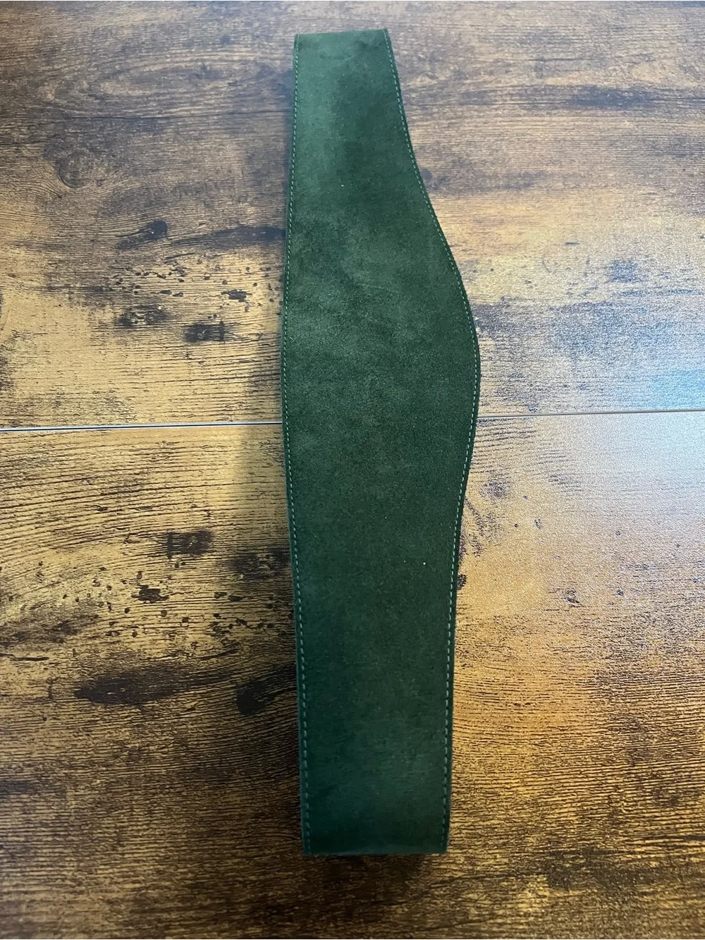 Vintage leather belt, suede, back closure, EUC, size medium/large